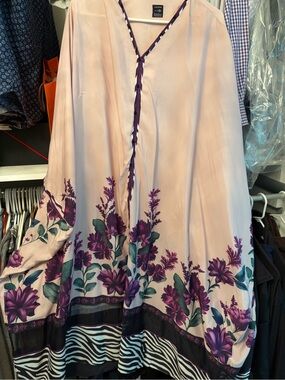 Vero Moda Pink & Purple Floral Kaftan